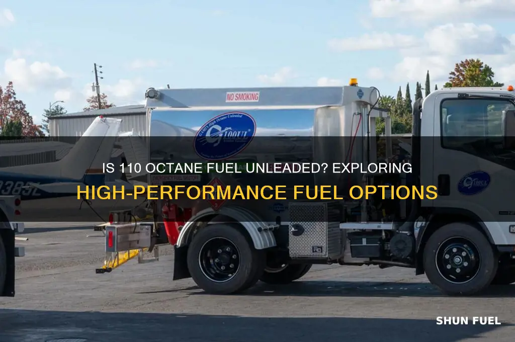 is 110 octane fuel unleaded