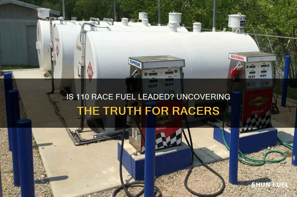 is 110 race fuel leaded