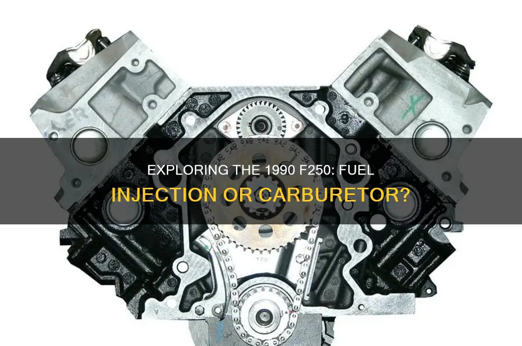 is 1990 f250 fuel injected