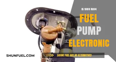 Is the 1999 Toyota RAV4's Fuel Pump Electronic?