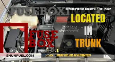 Where is the 2000 Pontiac Bonneville Fuel Pump Located?