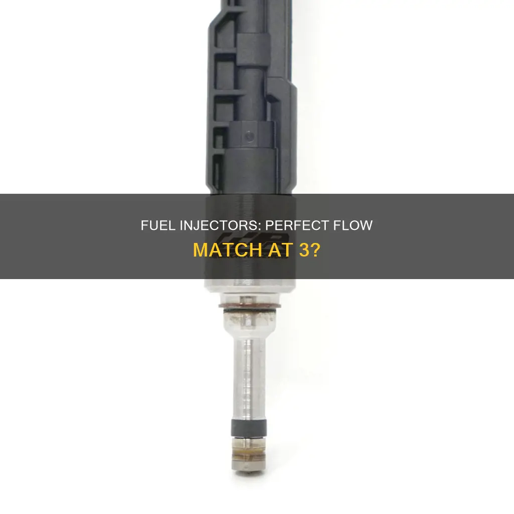 is 3 a good flow match fuel injectors