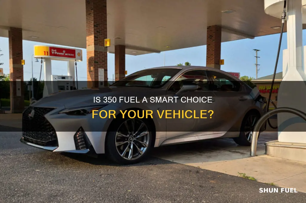 is 350 recommended fuel