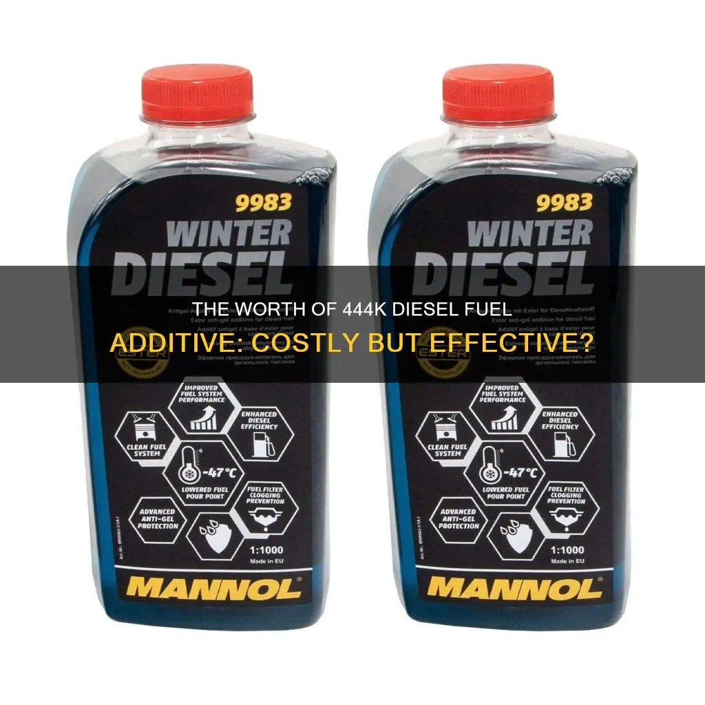 is 444k diesel fuel additive worth the cost