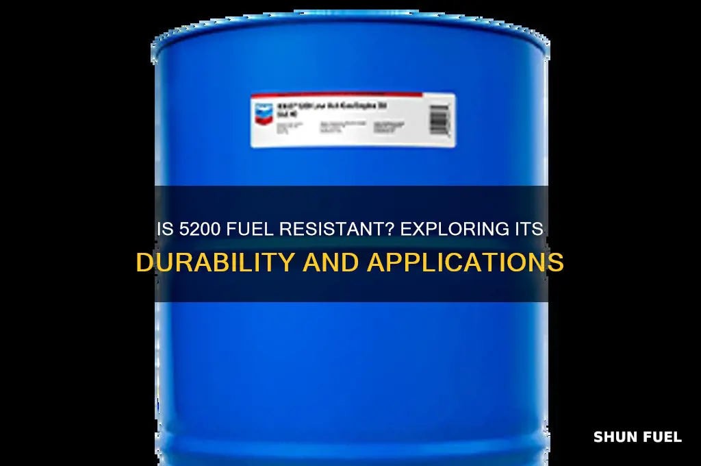 is 5200 fuel resistant