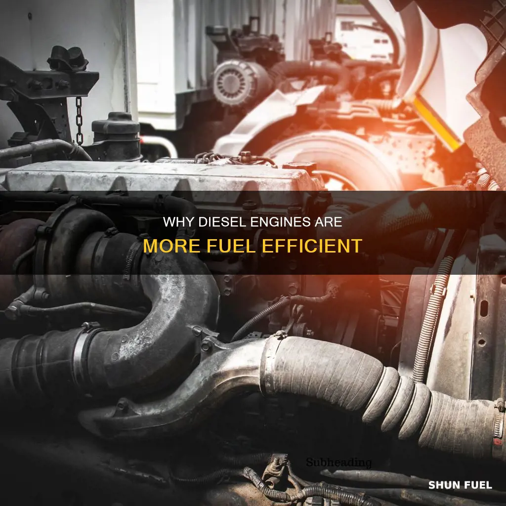is a diesel engine more fuel efficient