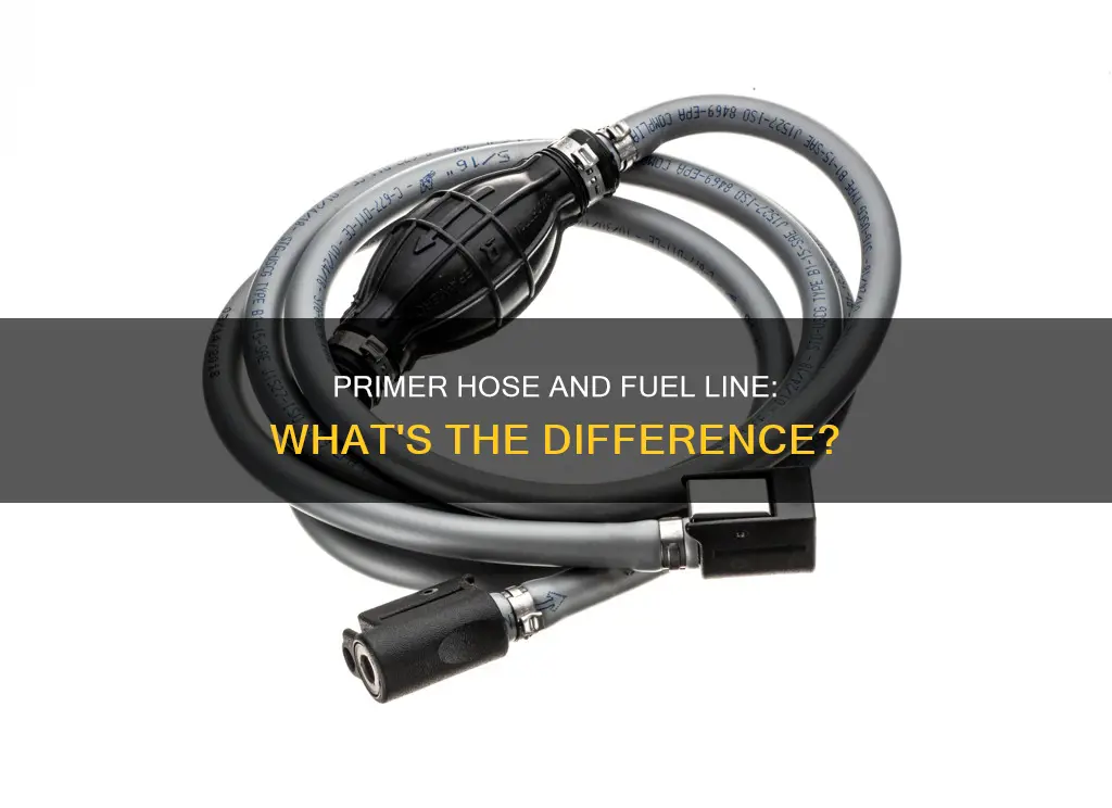 is a fuel line and primer hose the same