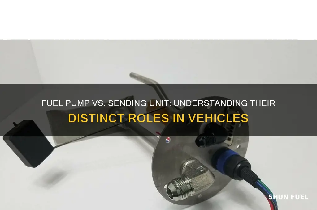 is a fuel pump and fuel sending unit the same