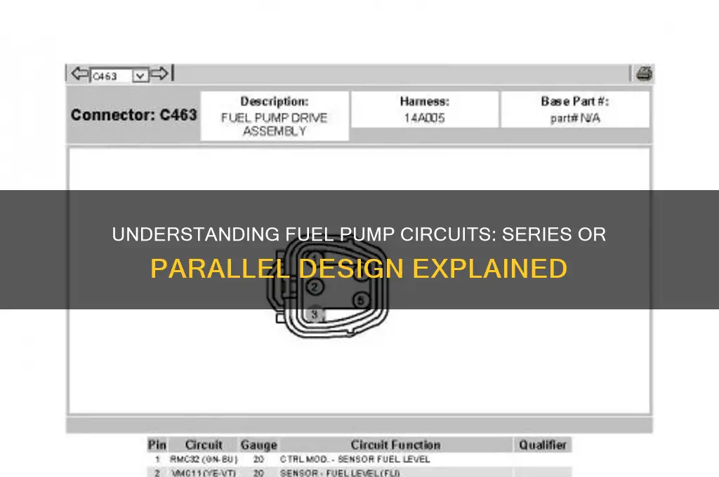 is a fuel pump circuit a series circuit