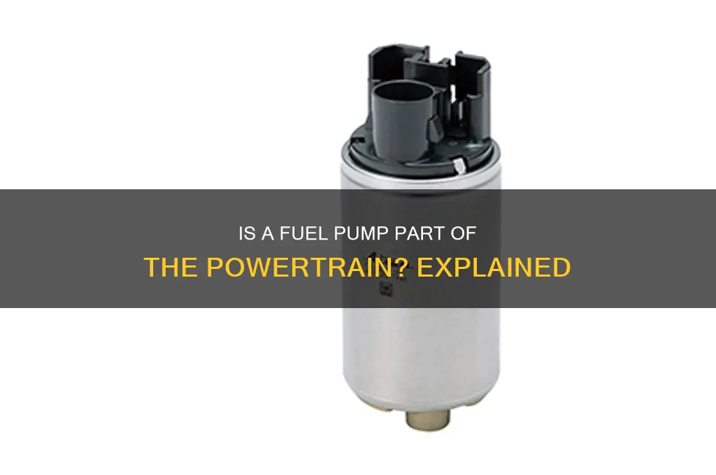 is a fuel pump considered powertrain