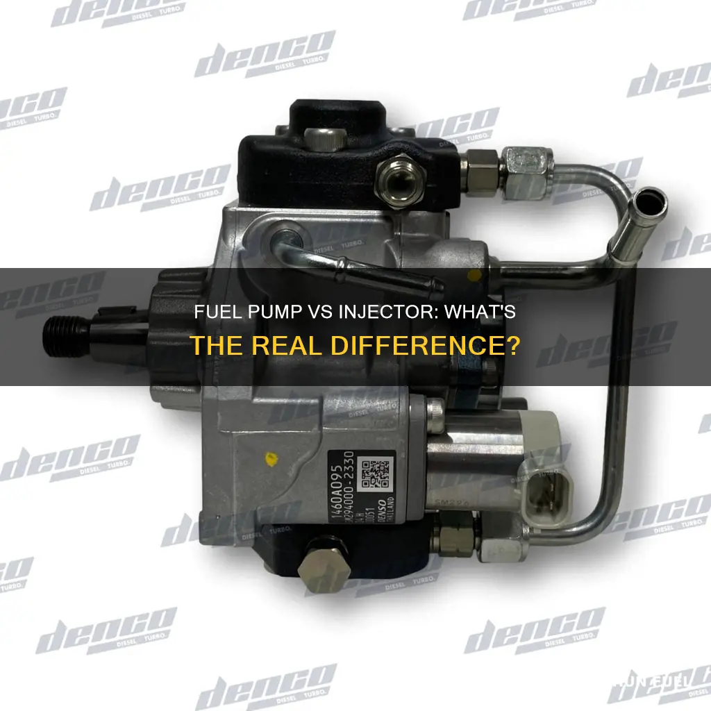 is a fuel pump the same as a fuel injector