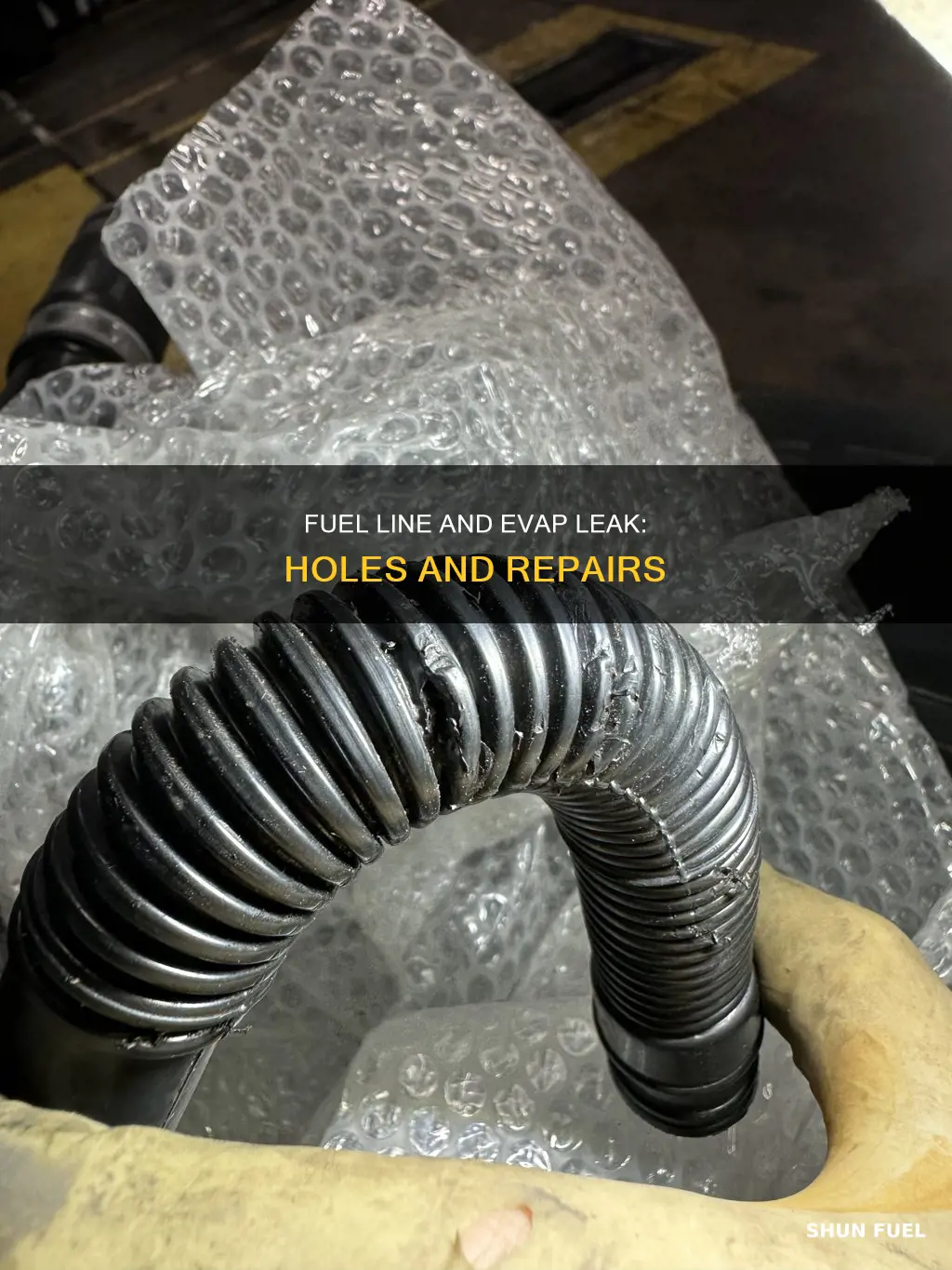 is a hole in a fuel line and evap leak