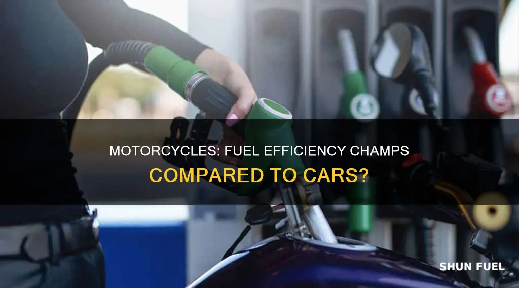 is a motorcycle more fuel efficient than a car