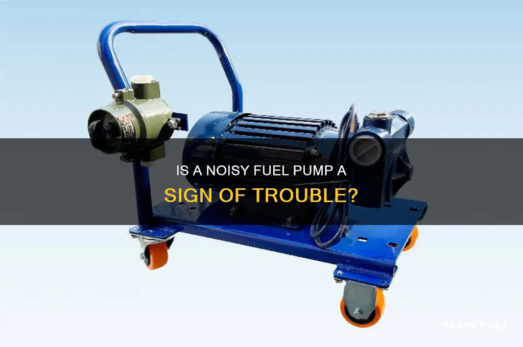 is a noisy fuel pump bad