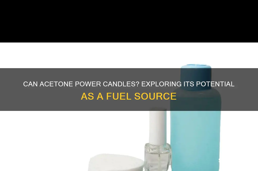 is acetone a candle fuel