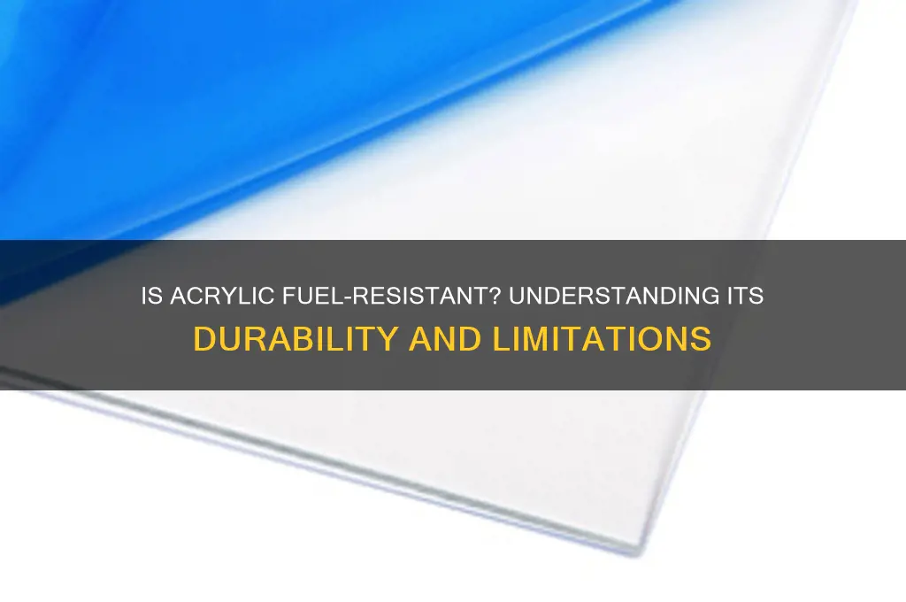 is acrylic fuel proof