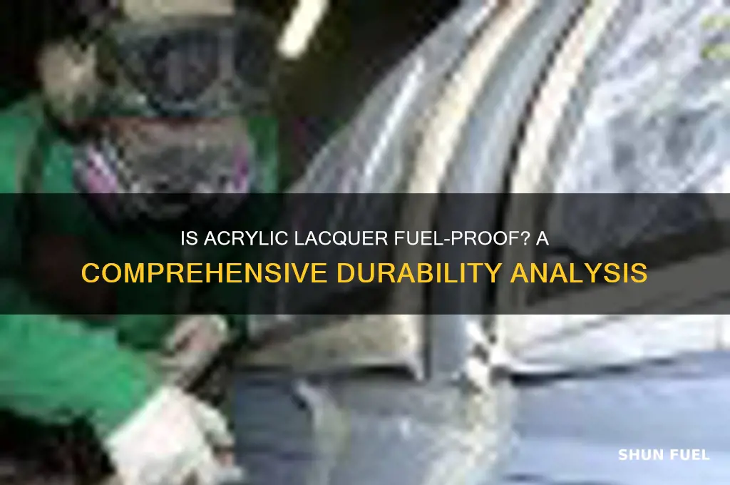 is acrylic lacquer fuel proof