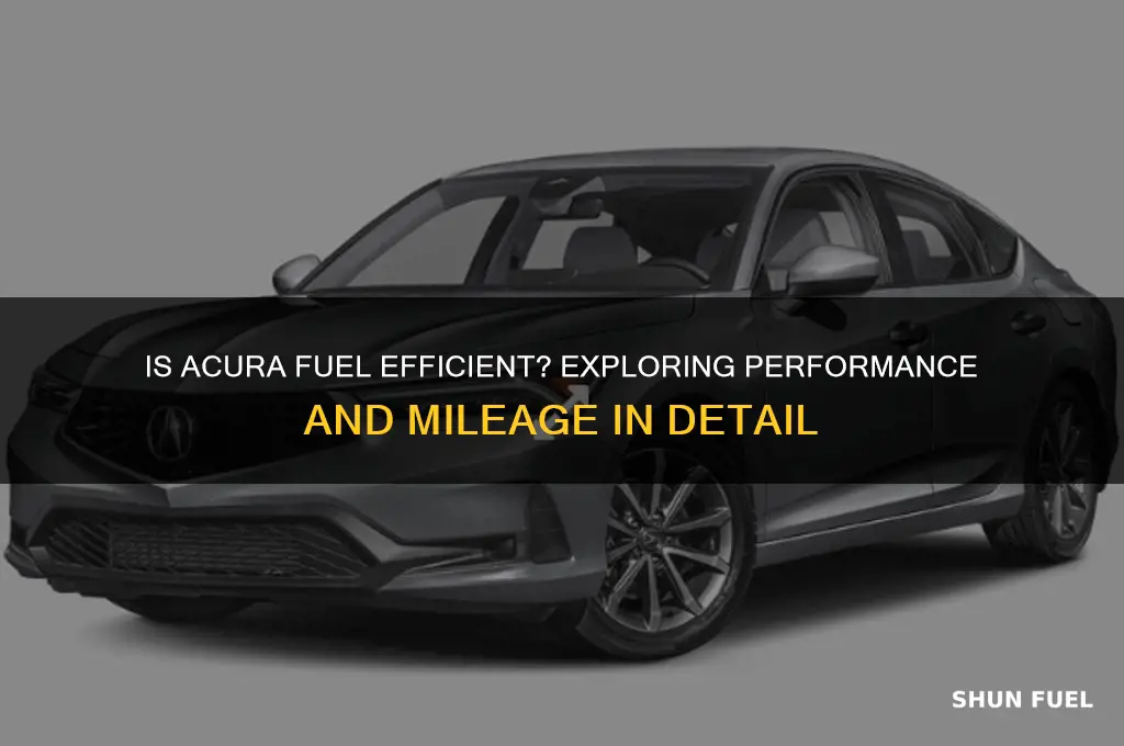 is acura fuel efficient