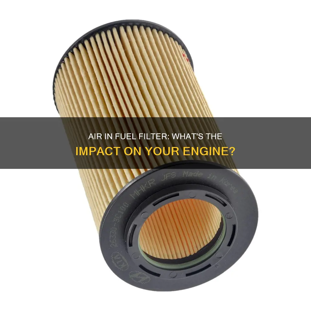 is air in fuel filter bad for engine