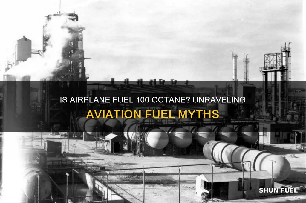 is airplane fuel 100 octane