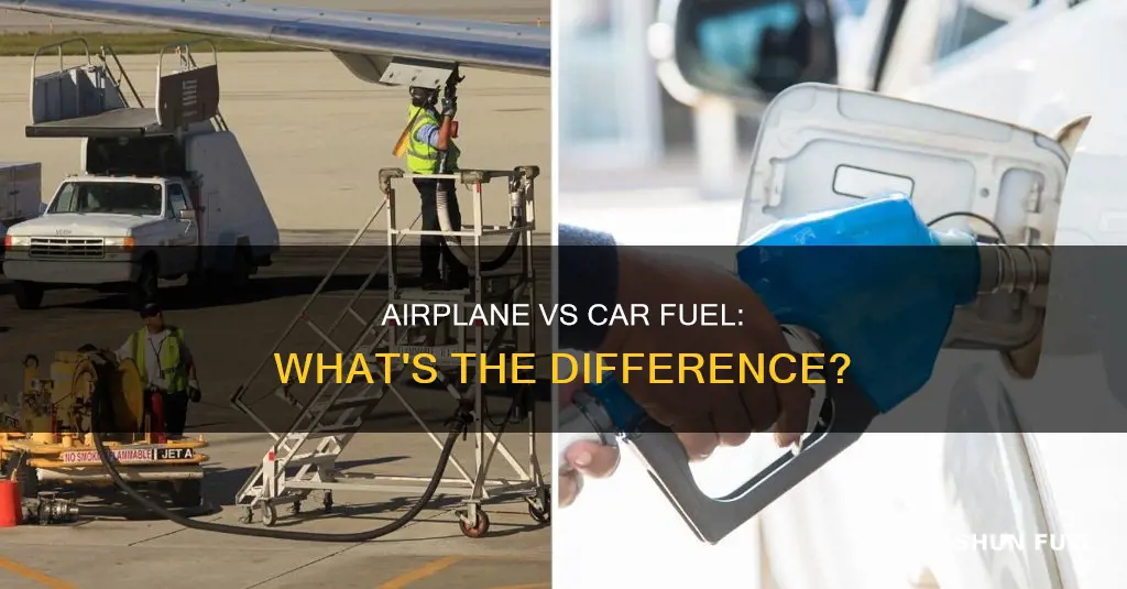 is airplane fuel the same as car fuel