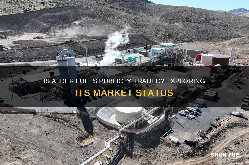 is alder fuels publicly traded