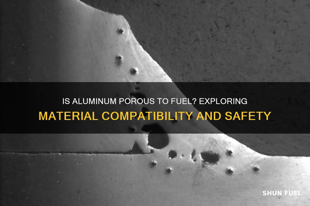 is aluminum porous to fuel