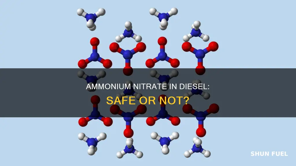 is ammonium nitrate in diesel fuel