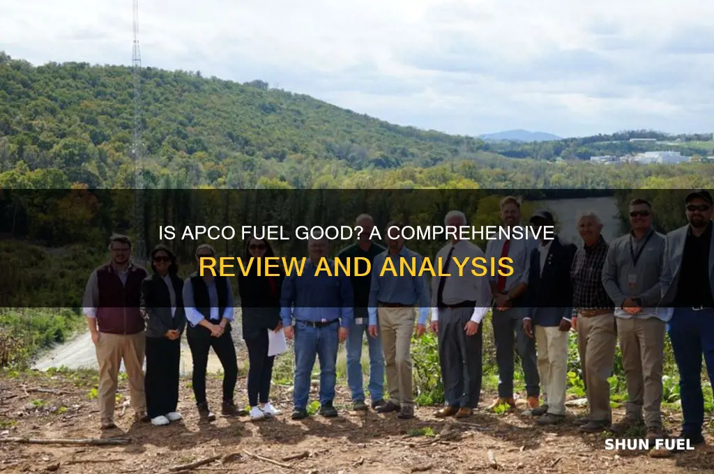 is apco fuel good
