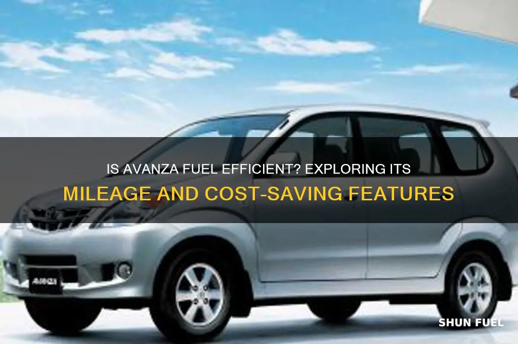 is avanza fuel efficient