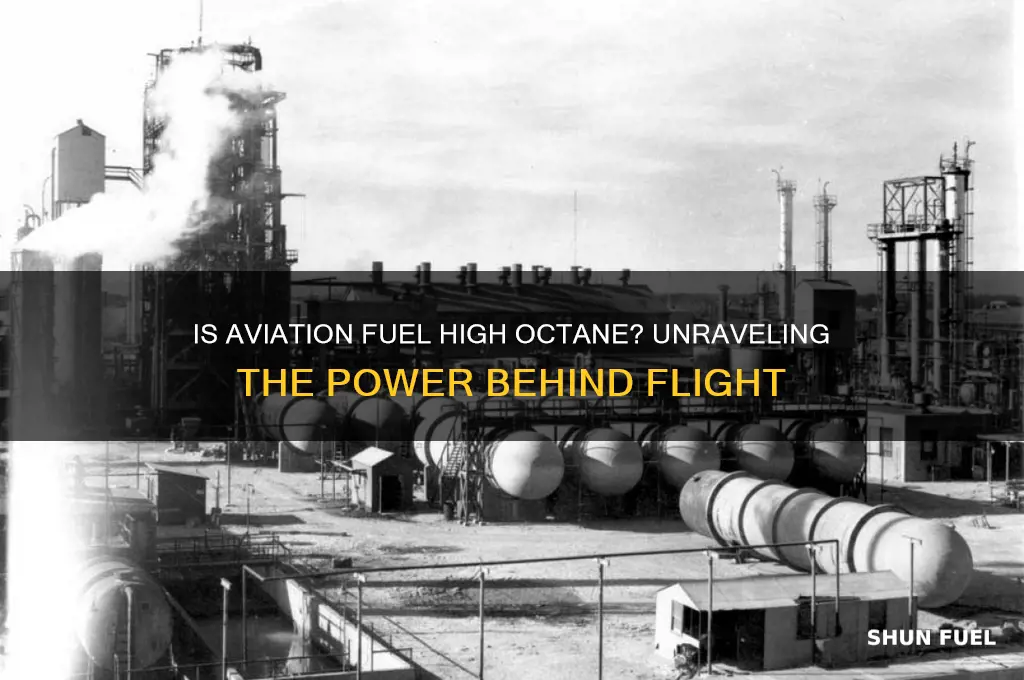 is aviation fuel high octane