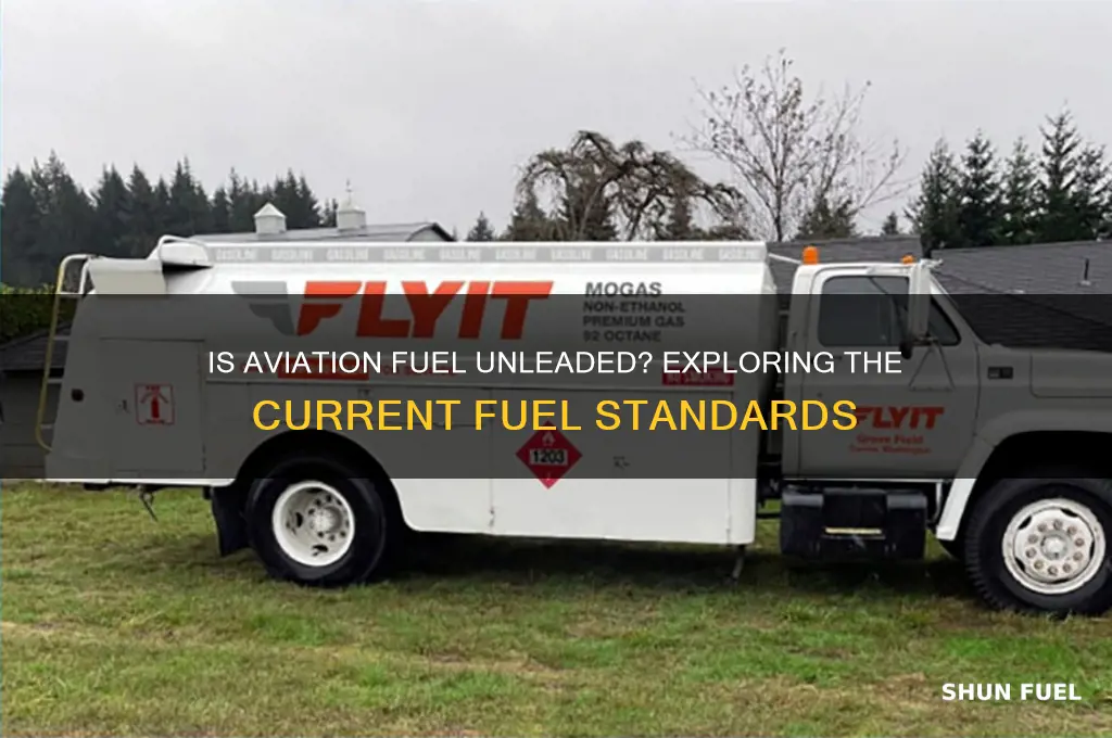 is aviation fuel unleaded