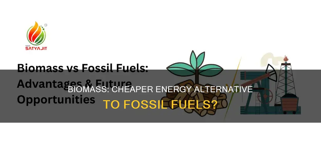 is biomass cheaper than fossil fuels