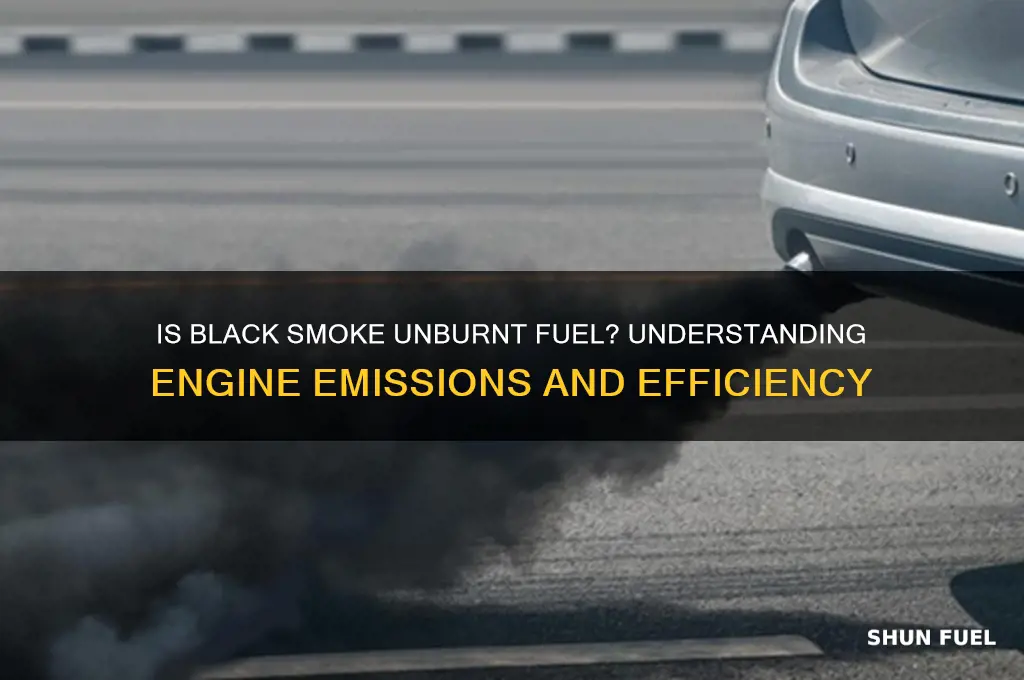 is black smoke unburnt fuel