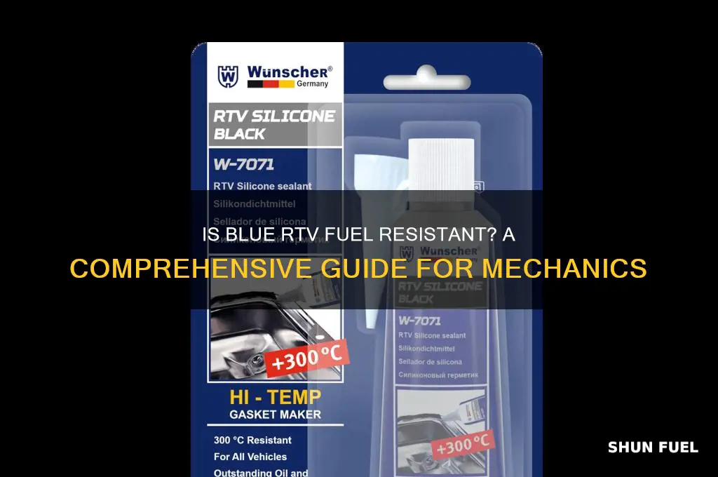 is blue rtv fuel resistant