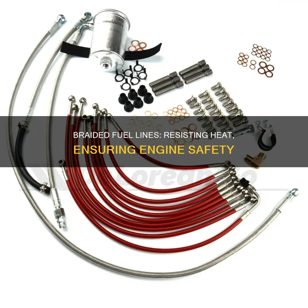 is braided fuel line heat resistant