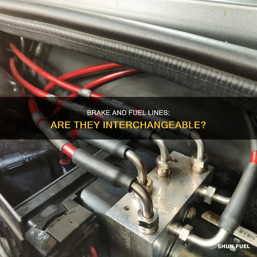 is brake line and fuel line the same