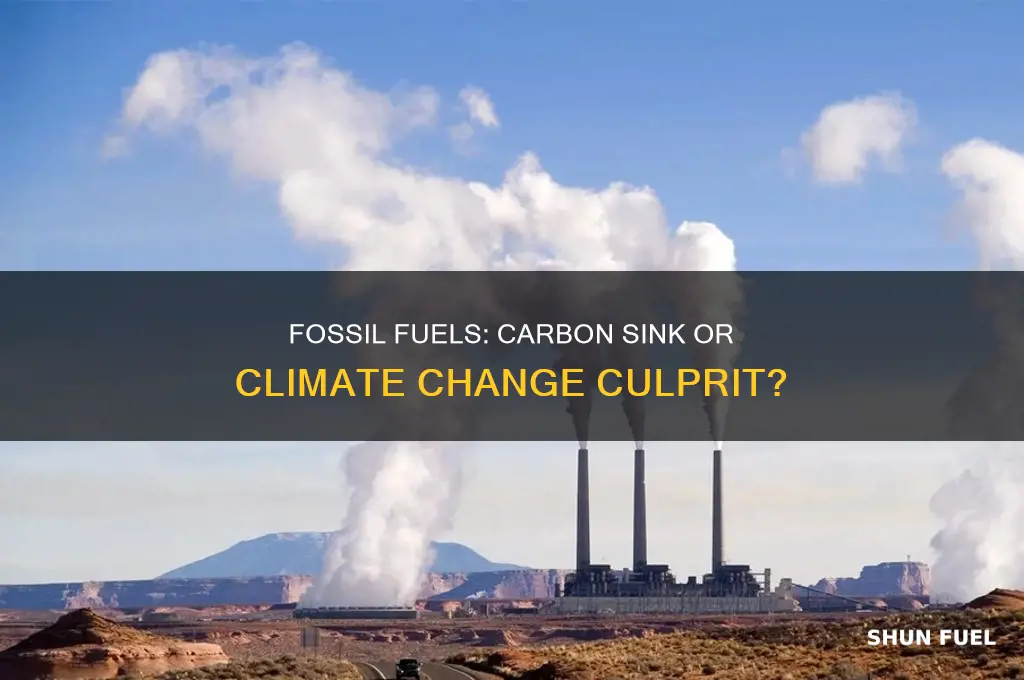 is burning fossil fuels a carbon sink