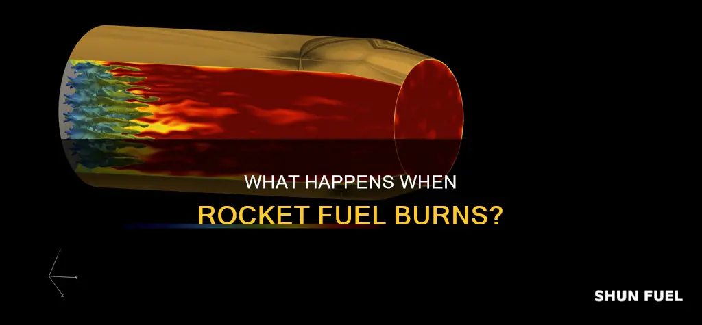 is burning rocket fuel a physical change