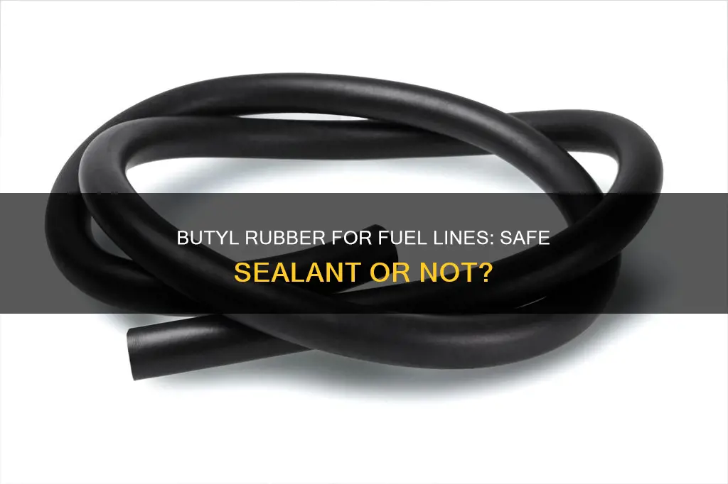 is butyl rubber okay for sealing fuel lines