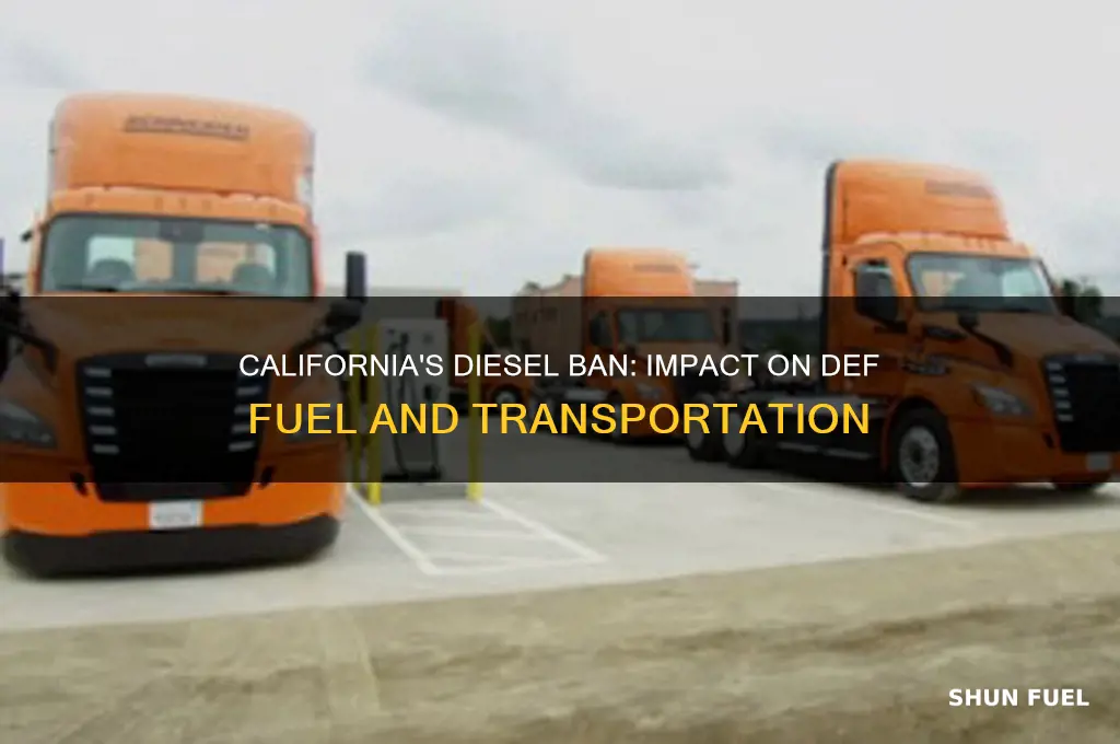 is california banning def fuel