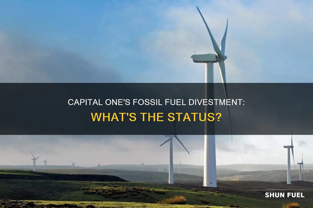 is capital one divested from fossil fuels