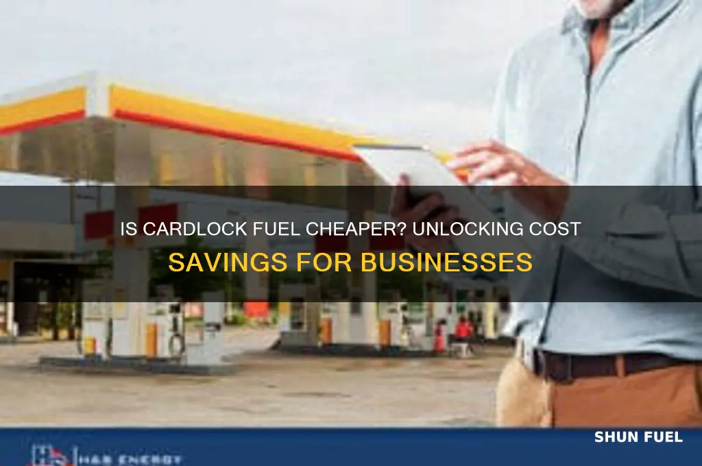 is cardlock fuel cheaper