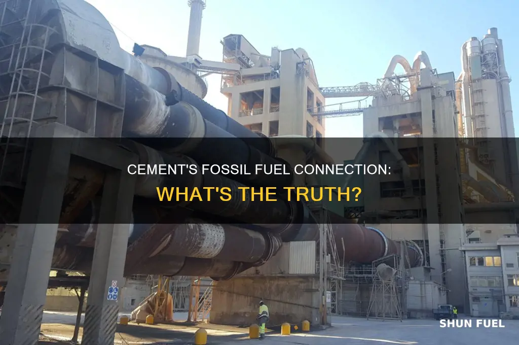 is cement a fossil fuel