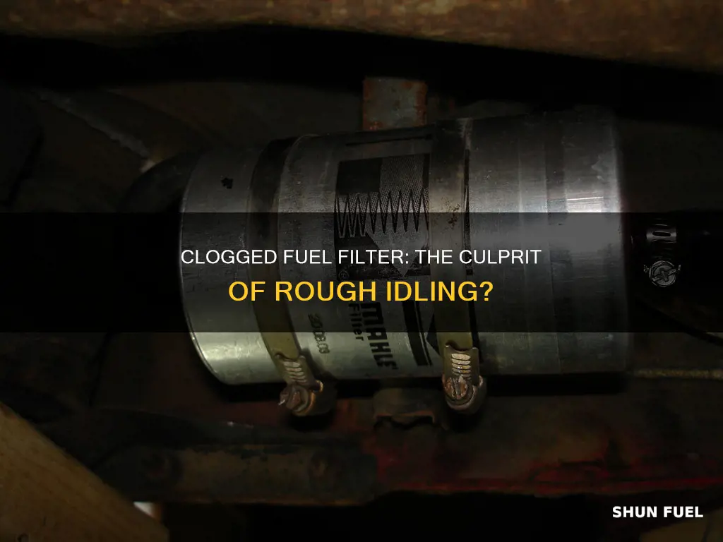 is clogged fuel filte responsible for rough idle
