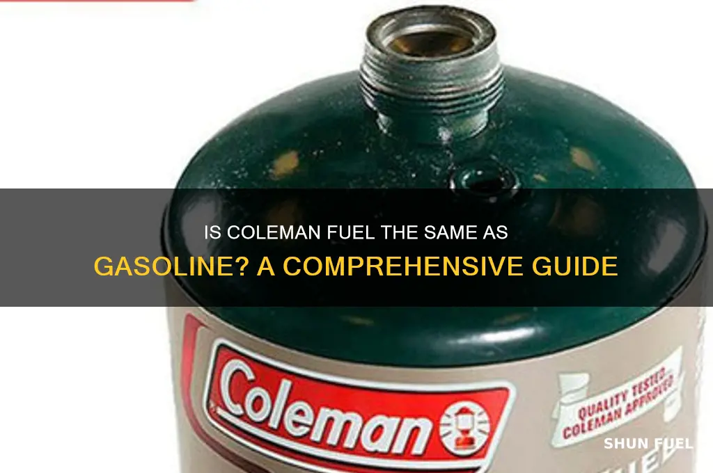 is coleman fuel gasoline