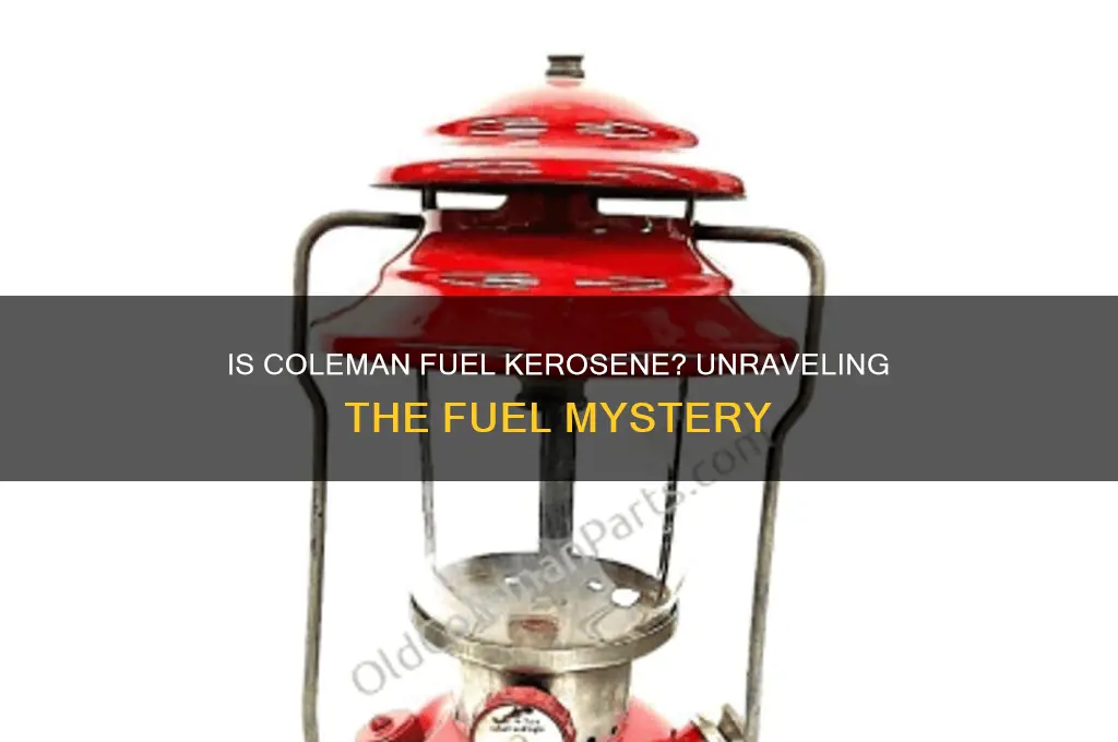 is coleman fuel kerosene