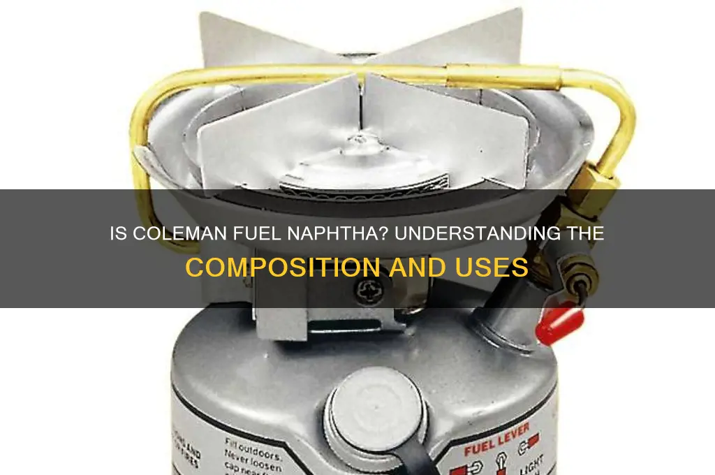 is coleman fuel naphtha