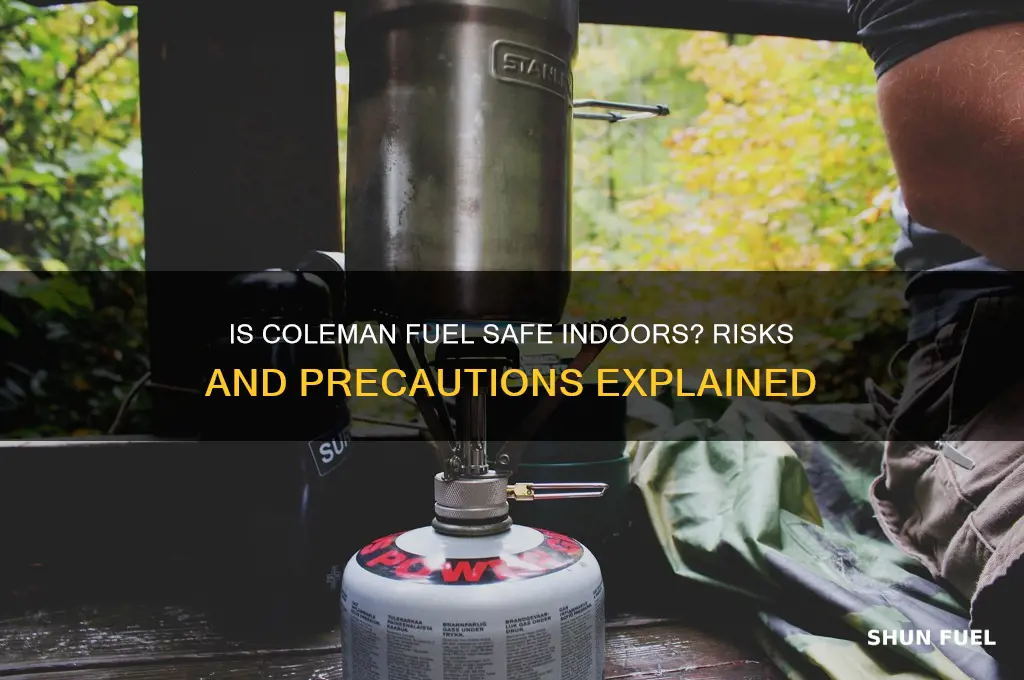 is coleman fuel safe indoors