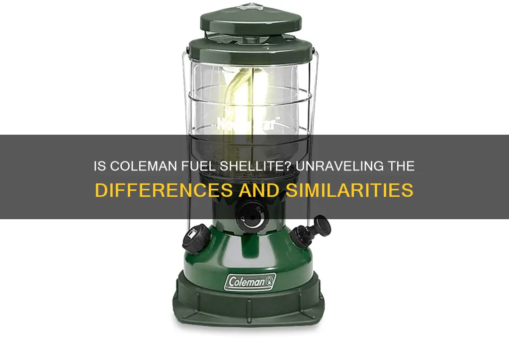 is coleman fuel shellite